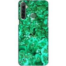 Мраморный чехол на Realme 6i (VPrint) – Салатный Мрамор