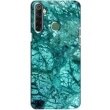 Мраморный чехол на Realme 6i (VPrint) – Зеленый мрамор