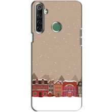 Новорічні, Святкові Чохли для Realme 6i - 2024 год (Зимове місто)
