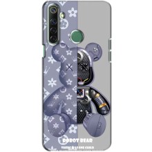 Силиконовый чехол для Realme 6i (Медведь Louis Vuitton)