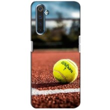 Чехлы с принтом Спортивная тематика для Realme 6 Pro (Теннисный корт)