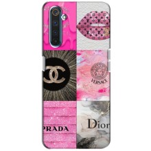Чехол (Dior, Prada, YSL, Chanel) для Realme 6 Pro (Модница)