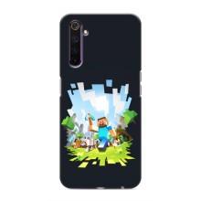 Чохол Майнкрафт на Realme 6 Pro (AlphaPrint) Minecraft