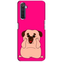 Чехол (ТПУ) Милые собачки для Realme 6 Pro – Веселый Мопсик