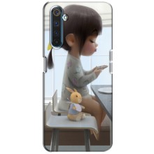 Дівчачий Чохол для Realme 6 Pro (ДІвчина з іграшкою)