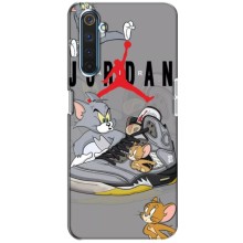 Силиконовый Чехол Nike Air Jordan на Реалми 6 Про (Air Jordan)