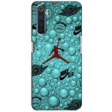 Силиконовый Чехол Nike Air Jordan на Реалми 6 Про (Джордан Найк)