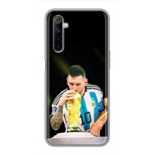 Чехлы для Realme 6 (Leo чемпион) (AlphaPrint) (Кубок Месси)