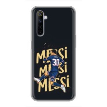 Чехлы для Realme 6 (Leo чемпион) (AlphaPrint) (Messi ПСЖ)