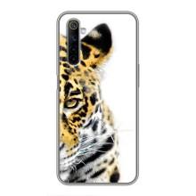 Чехлы с изображением разных животных для Realme 6 (Стильный Леопард)