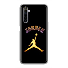 Чохли для Realme 6 - з картинкою JORDAN (AlphaPrint) (Jordan Gold)