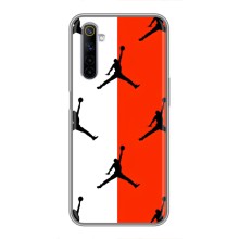 Чохли для Realme 6 - з картинкою JORDAN (AlphaPrint) (Лого Джордан)