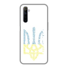 Чехлы для Realme 6  Укр. Символика (AlphaPrint) (Герб из букв)