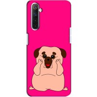 Чехол (ТПУ) Милые собачки для Realme 6 – Веселый Мопсик