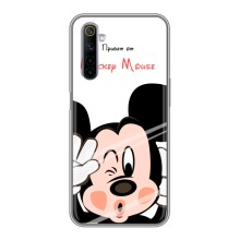 Эксклюзивный чехол для Realme 6 (AlphaPrint - Мультяшные) – Маус Микки