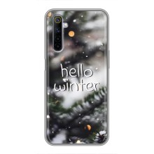 Новогодние, Праздничные Чехлы для Realme 6 - 2024 год (Hello winter)