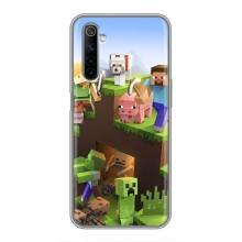 Чохли для Realme 6 (Персонажі МайнКрафт) (Майн-крафт)