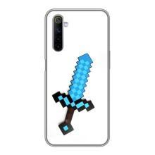 Чохли для Realme 6 (Персонажі МайнКрафт) (Меч)