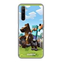 Чохли для Realme 6 (Персонажі МайнКрафт) (На коні)