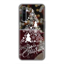 Різдвяні Чохли для Realme 6 (VPrint) (Ялинка яскрава)