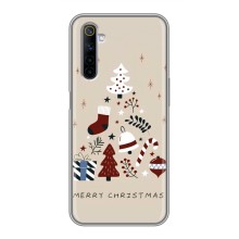 Рождественские Чехлы для Realme 6 (VPrint) (Merry Christmas)