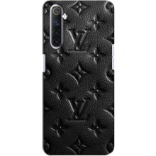 Текстурный Чехол Louis Vuitton для Реалми 6 – Черный ЛВ