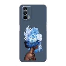 Чехлы (ART) Цветы на Realme 7 Pro (VPrint) (Цветы на голове)