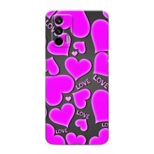 Чехлы для любимой на Реалми 7 Про (VPrint) (Pink hearts)