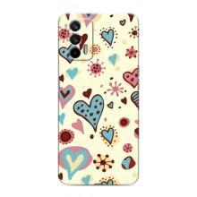 Чехлы для любимой на Реалми 7 Про (VPrint) (Сердечки)