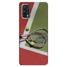 Чехлы с принтом Спортивная тематика для Realme 7 Pro (Ракетки теннис)