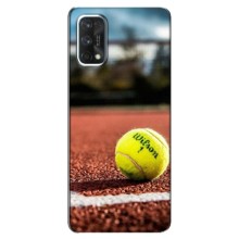 Чехлы с принтом Спортивная тематика для Realme 7 Pro (Теннисный корт)