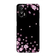 Чехол для Реалми 7 Про - с принтом (Дизайнерские) (AlphaPrint) (Цветочки маленькие)