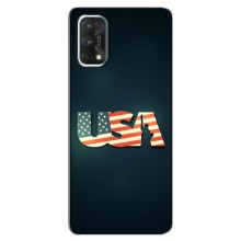 Чехол Флаг USA для Realme 7 Pro (USA)