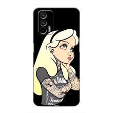 Чехол с печатью для Realme 7 Pro - (Мода) (AlphaPrint) (Девочка в тату)