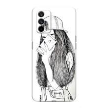 Чехол с печатью для Realme 7 Pro - (Мода) (AlphaPrint) (Фото девочки)