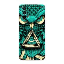 Чехол с птицами на Realme 7 Pro (VPrint) (Сова с глазом)