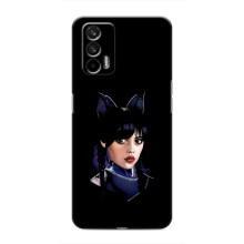 Чехлы Венсдей на Realme 7 Pro Уэнсдей (AlphaPrint) (серьезная Уэнздей)