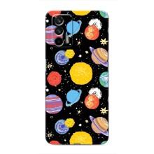 Космические Чехлы для Реалми 7 Про (VPrint) (Рисованные планеты)