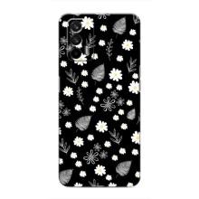 Чехлы с тематикой "ЦВЕТЫ" на Realme 7 Pro (цветение на чорном)