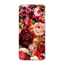 Силиконовый бампер с принтом (цветочки) на Реалмі 7 Про (Букет цветов)