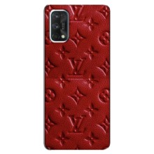 Текстурный Чехол Louis Vuitton для Реалмі 7 Про (Красный ЛВ)