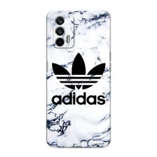 Чехлы Адидас для Realme 7 (AlphaPrint) (Адидас на мраморе)