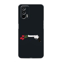 Чехлы (ART) Цветы на Realme 7 (VPrint) (Неожиданные цветы)