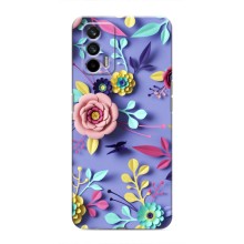 Чехлы с Цветами для Realme 7 (VPrint) (Цветочный дизайн)