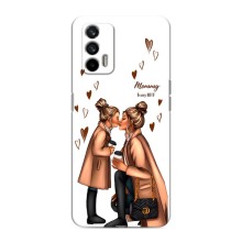 Чехол с печатью для Realme 7 - (Мама с ребенком) (AlphaPrint) (Дочка и мама)
