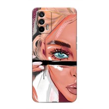 Чехол с печатью для Realme 7 - (Мода) (AlphaPrint) (Макияж)