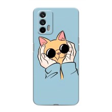 Чехол на Реалми 7 с Котами (VPrint) (Котик в очках)