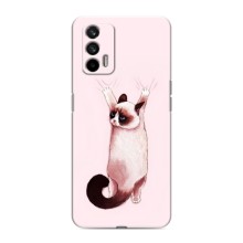 Чехол на Реалми 7 с Котами (VPrint) (Котик падает)