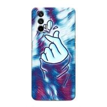 Чехол с принтом для Realme 7 (AlphaPrint - Знак сердечка)
