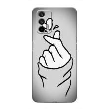 Чехол с принтом для Realme 7 (AlphaPrint - Знак сердечка)